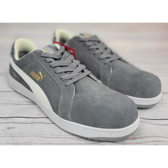PUMA Safety Iconic Low Slip Resistant Composite Toe Work Mens Grey 640035 (10) - Picture 1 of 10
